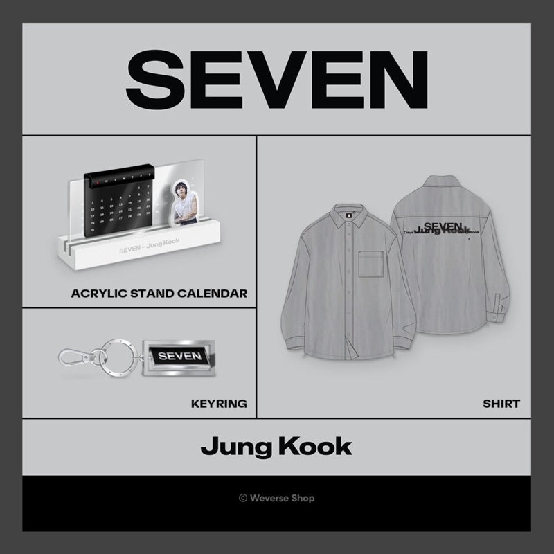 [READY] Jungkook ‘SEVEN’ Official Merch
